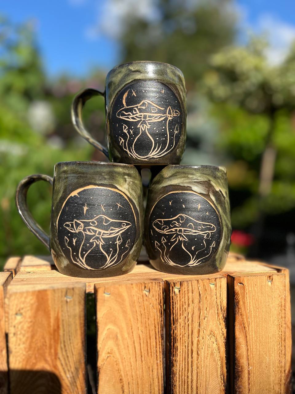 Kubek "Leśna Amanita" czarna