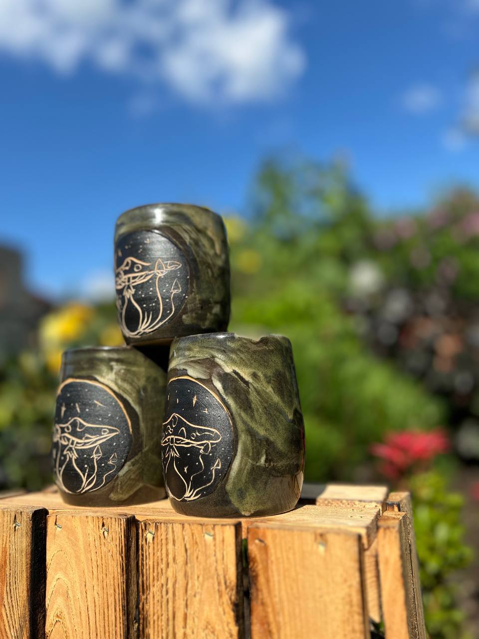 Kubek "Leśna Amanita" czarna - obrazek 2